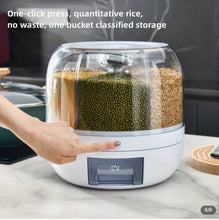 Load image into Gallery viewer, 360° ROTATING RICE, GRAIN DISPENSER FOR KITCHEN STORAGE