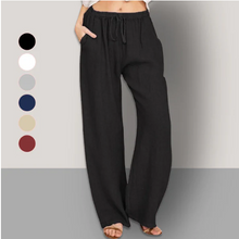 Load image into Gallery viewer, Women's Summer Linen Cotton Wide Leg Pants