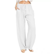 Load image into Gallery viewer, Women's Summer Linen Cotton Wide Leg Pants
