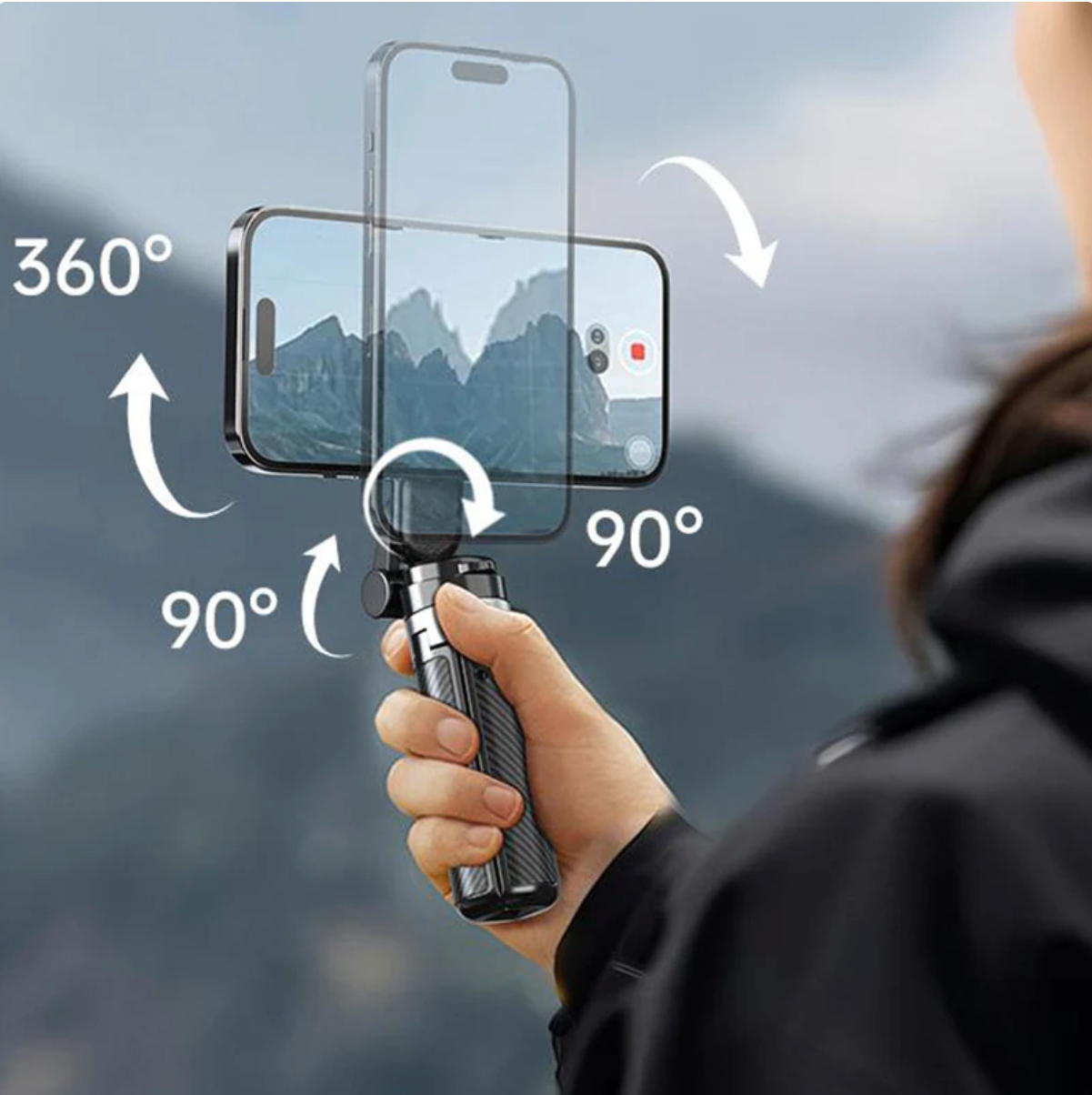 4-in-1 Multifunctional 360° Rotatable Magnetic Selfie Stand