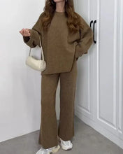 Load image into Gallery viewer, Crewneck Sweater & Pants Two-piece Set