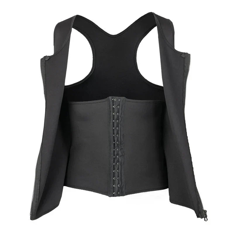 Men's slimming vest with zipper