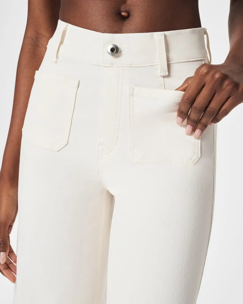 👖Tummy Control Cropped Wide-Leg Jeans