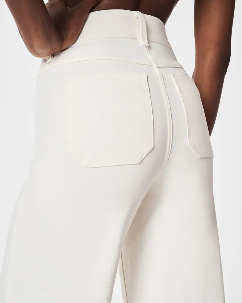 👖Tummy Control Cropped Wide-Leg Jeans