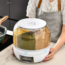 Load image into Gallery viewer, 360° ROTATING RICE, GRAIN DISPENSER FOR KITCHEN STORAGE
