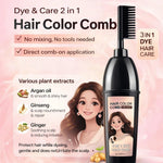 Hair Dye Dispensing Bottle with Built-in Comb