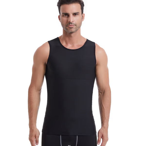 🔥Men's Sleeveless Solid Shapewear Undershirt