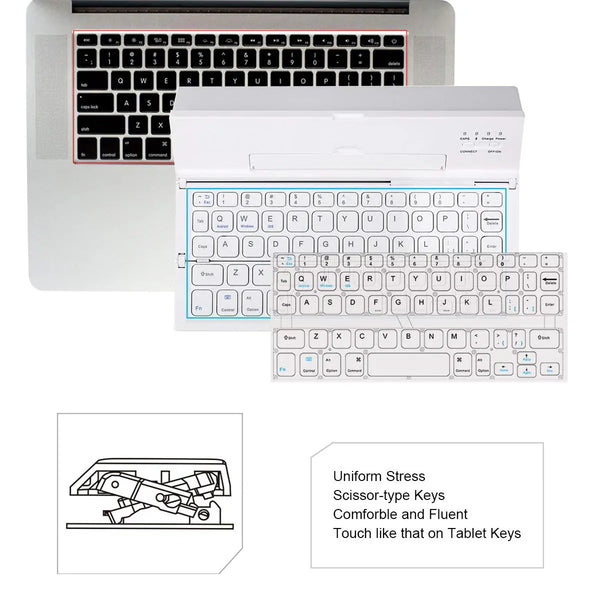 Portable Bluetooth Keyboard with Stand