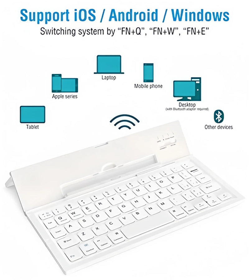 Portable Bluetooth Keyboard with Stand