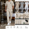 Beige Polo Tracksuit Set