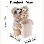Plush Bear Car Trash Can (Pack Of 2pcs)