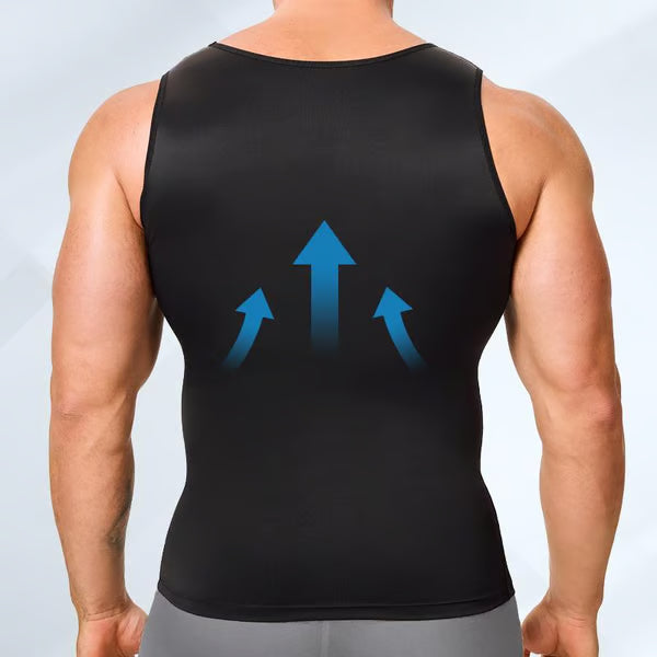 🔥Men's Sleeveless Solid Shapewear Undershirt