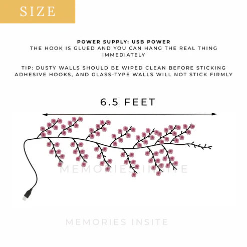 MEMORIES INSITE™BRANCH LIGHT CHERRY BLOSSOM TREE BRANCH LIGHTING