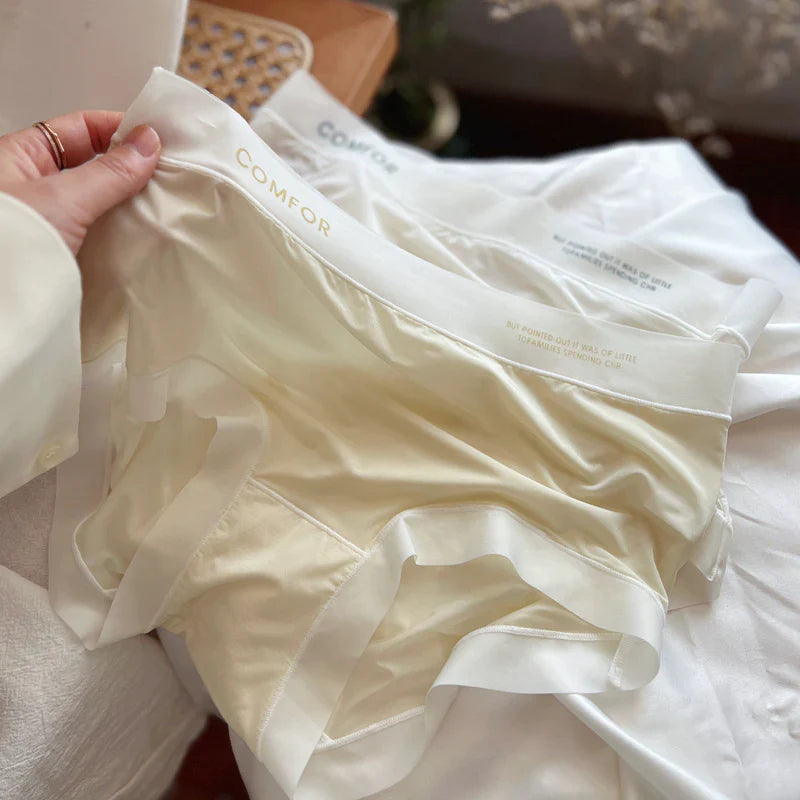 Ice Silk Ultra-Thin Breathable Seamless Womens Panties Multicolor (Pack of 6)