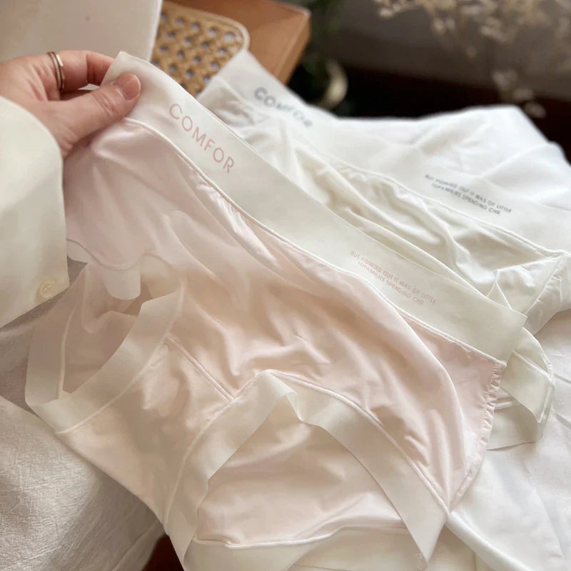 Ice Silk Ultra-Thin Breathable Seamless Womens Panties Multicolor (Pack of 6)