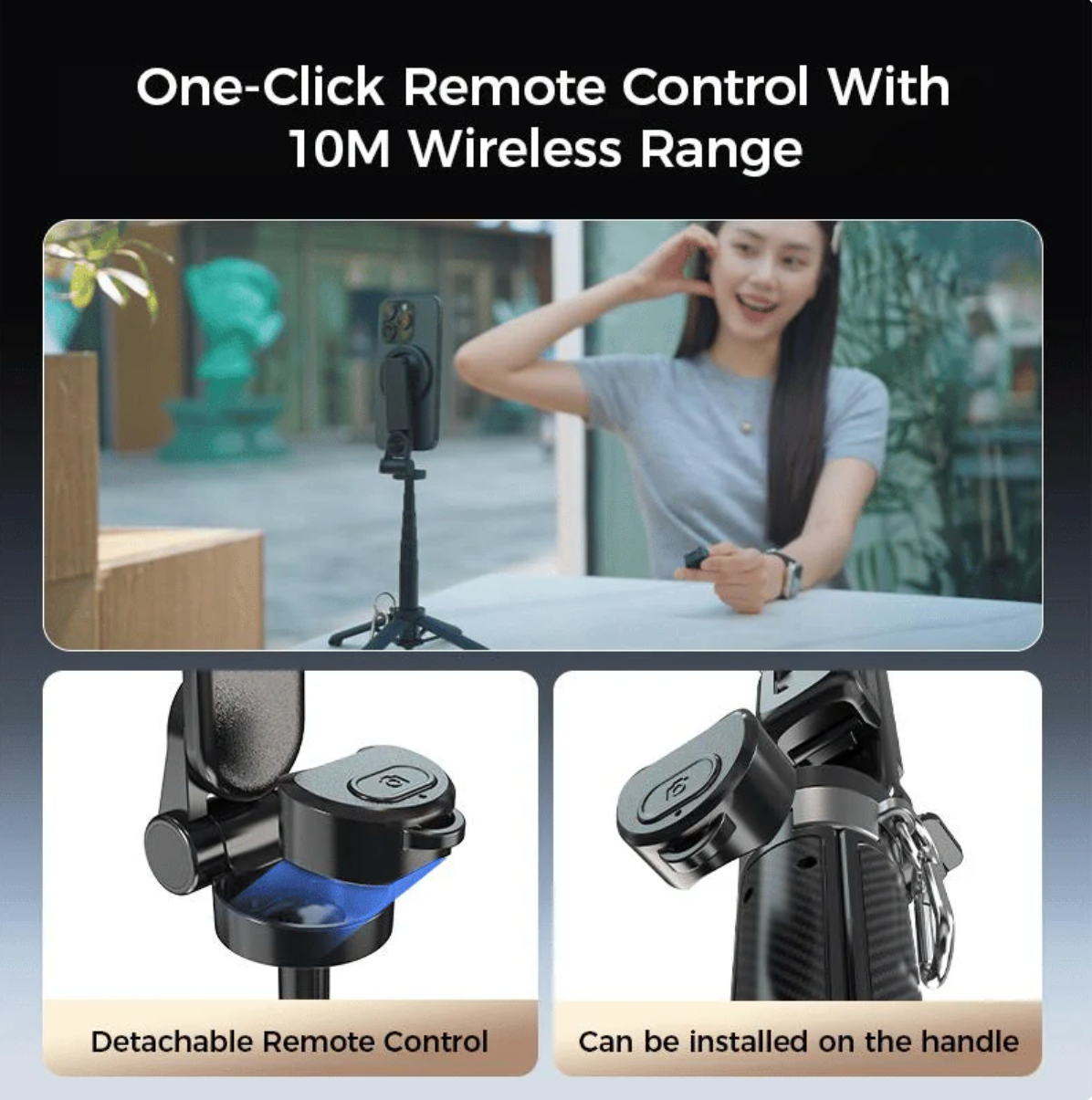 4-in-1 Multifunctional 360° Rotatable Magnetic Selfie Stick