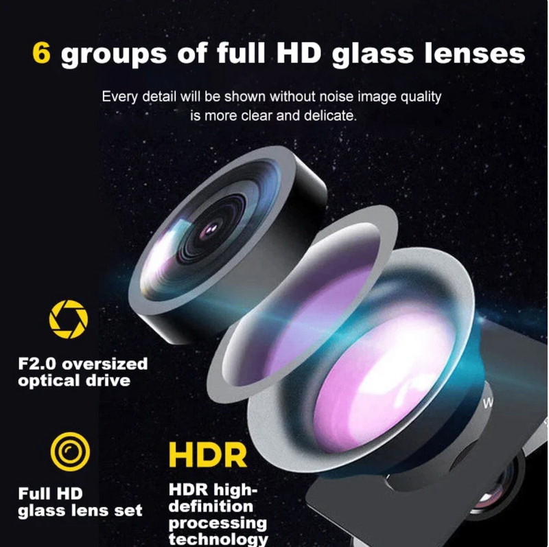 Dual-lens dashcam with 1080P HD & night vision - 170° wide angle