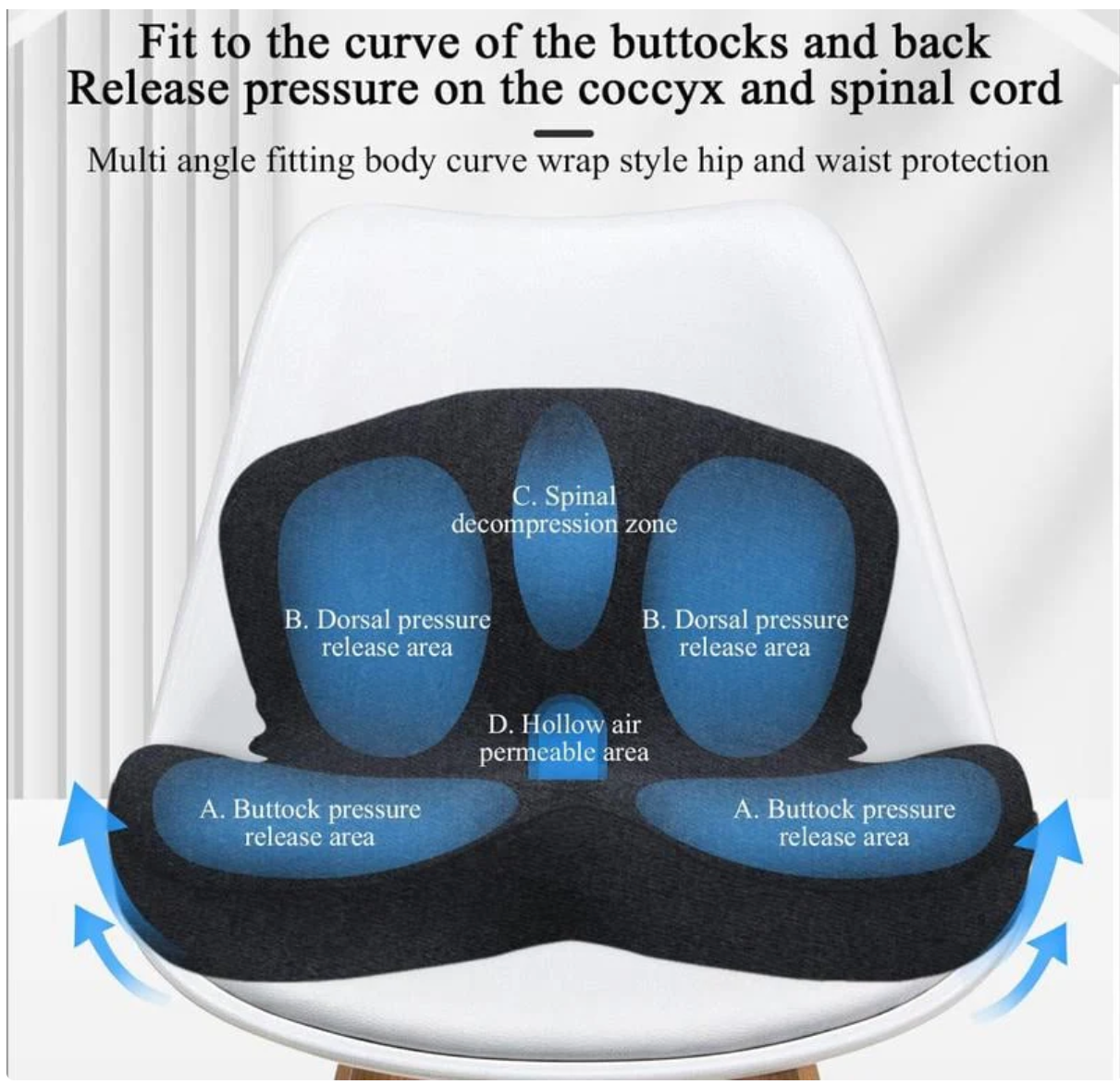 Non-Slip Memory Foam Seat