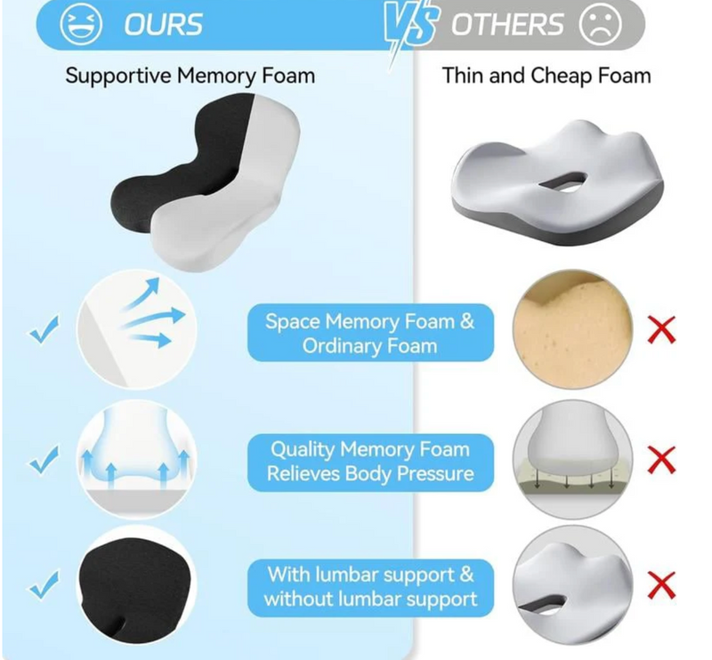 Non-Slip Memory Foam Seat