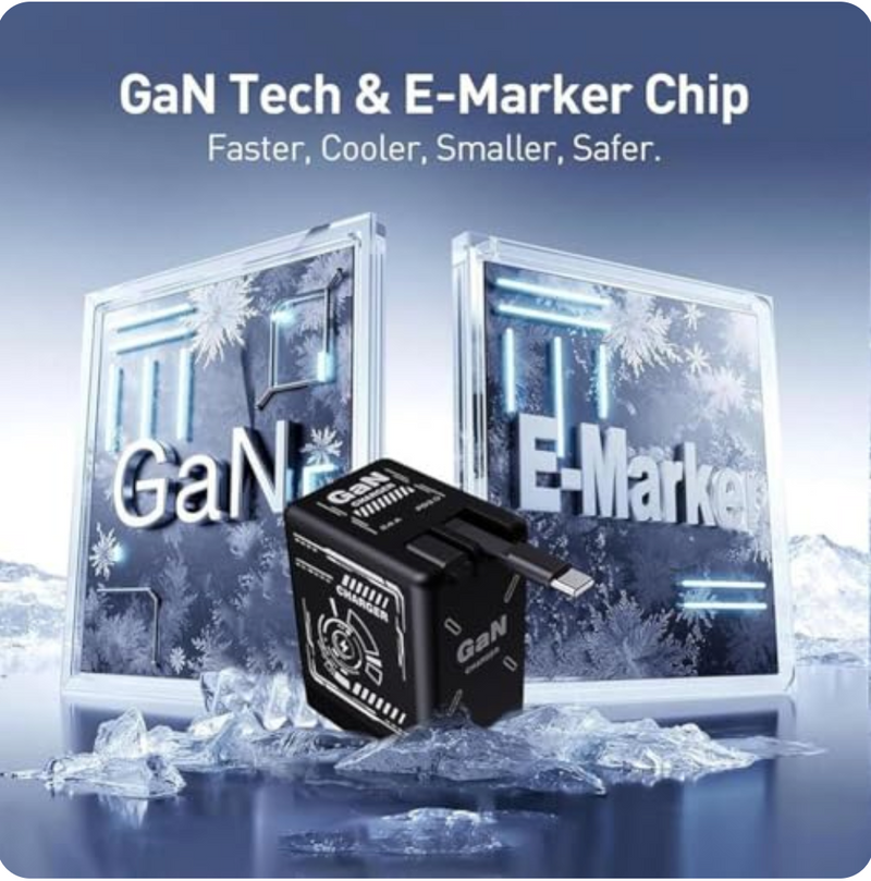 W&O 2-in-1 GaN Compatible with 120w Fast Charger