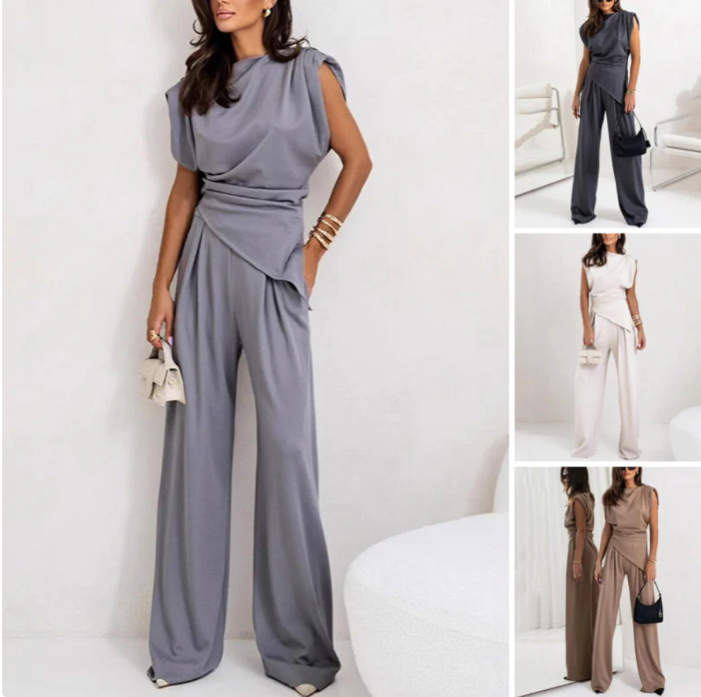 💕Spring New💕 Women’s Elegant Solid Color Two-Piece Set