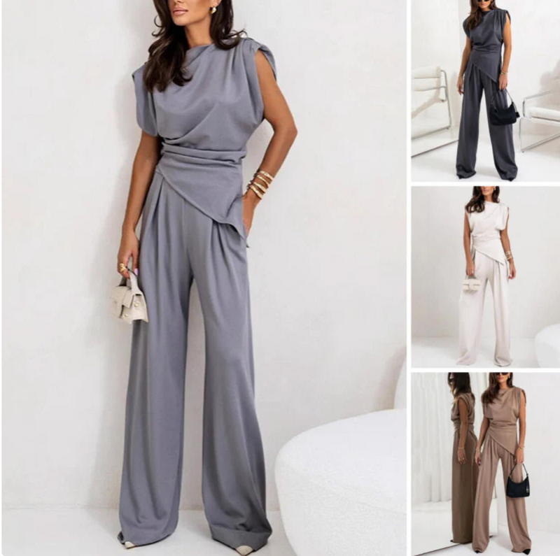 💕Spring New💕 Women’s Elegant Solid Color Two-Piece Set