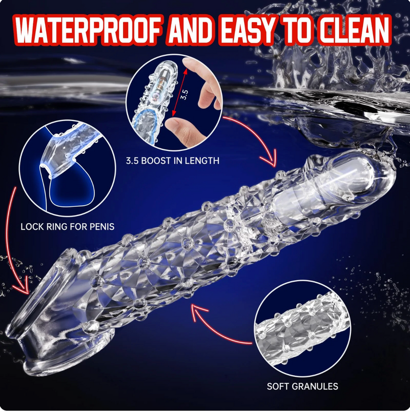 🔥 Bigger. Harder. Wilder. 🔥 💦 The Explosive Vibrating Wolf-Tooth Crystal Sleeve 💦