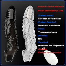 Load image into Gallery viewer, 🔥 Bigger. Harder. Wilder. 🔥 💦 The Explosive Vibrating Wolf-Tooth Crystal Sleeve 💦
