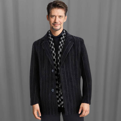 ❄️Men's Tweed Jacket with White Duck Down Lining