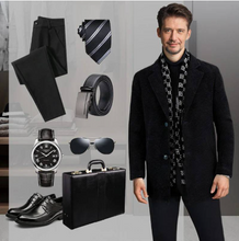 Load image into Gallery viewer, ❄️Men's Tweed Jacket with White Duck Down Lining
