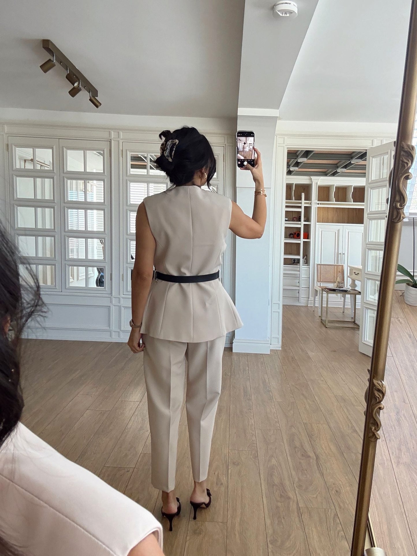 Dali Belted Flato Trouser Vest Suit