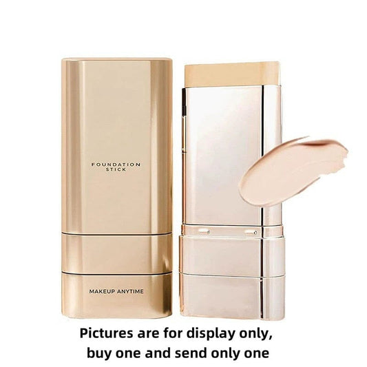 2 in 1 Foundation Stick with Brush, Multi-use Double Head Foundations Make up Sticks for All Skin Types