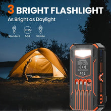 Load image into Gallery viewer, 20000mAh Solar Power Bank with Foldable Panels, Wireless Charging &amp; LED Flashlight
