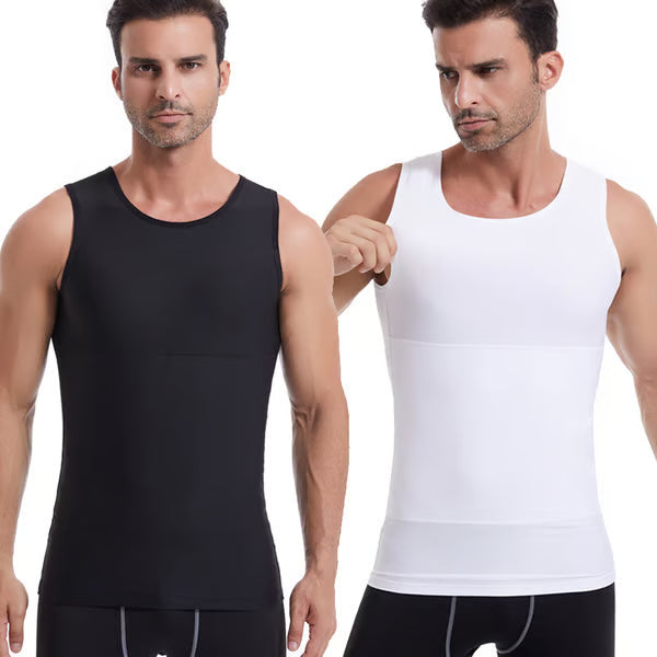 🔥Men's Sleeveless Solid Shapewear Undershirt