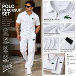 Beige Polo Tracksuit Set