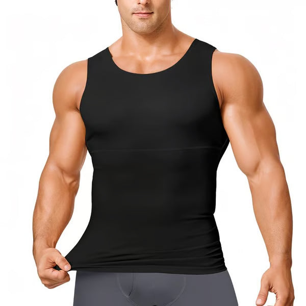🔥Men's Sleeveless Solid Shapewear Undershirt