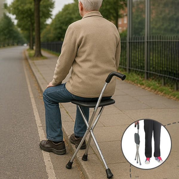 Folding walking stick (One Year Warranty)