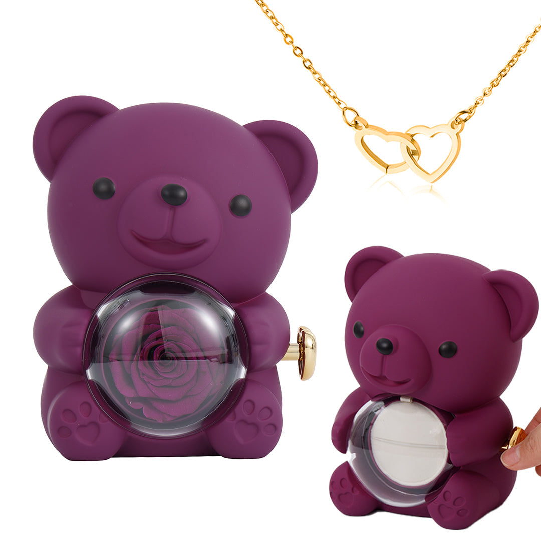 Hidden Rose Heart Necklace