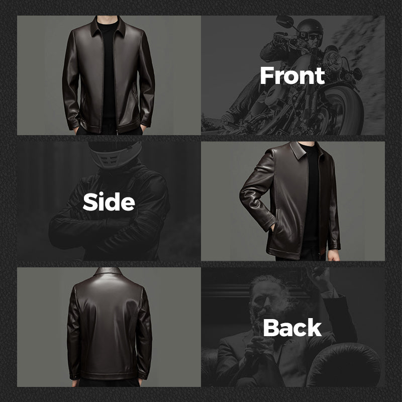 Rugged Urban Rider Leather Jacket