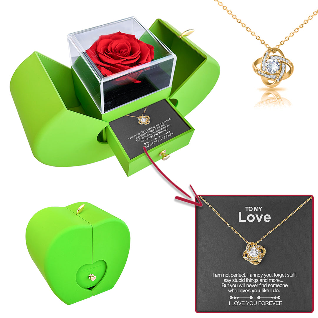 Eternal Rose Sterling Silver Necklace