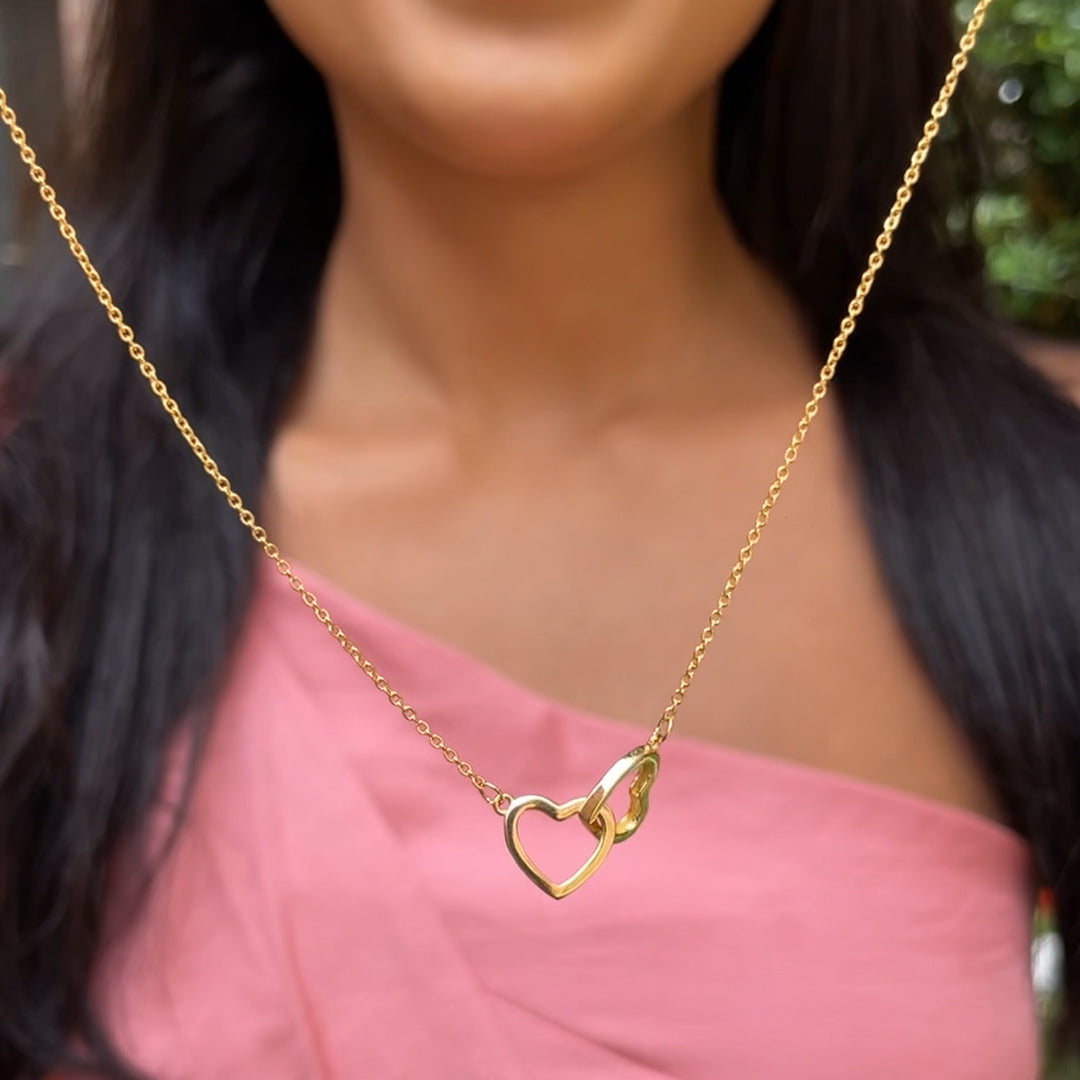 Hidden Rose Heart Necklace
