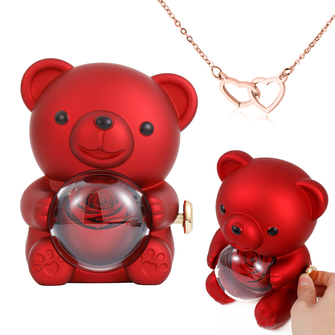 Hidden Rose Heart Necklace