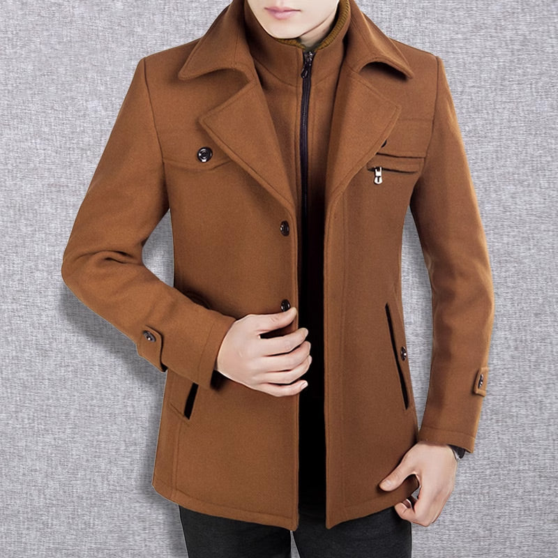 Everyday Classic Wool Trench Coat