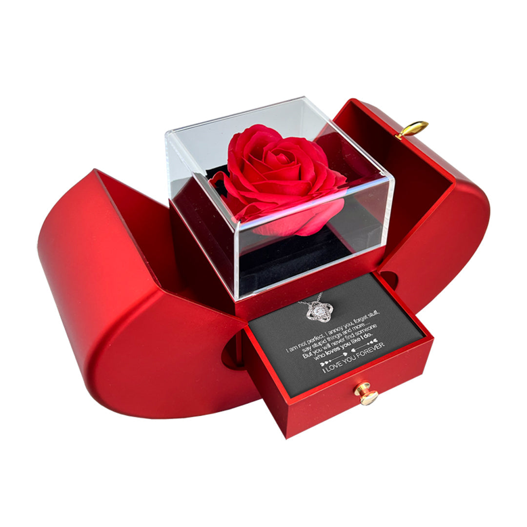 Eternal Rose Sterling Silver Necklace