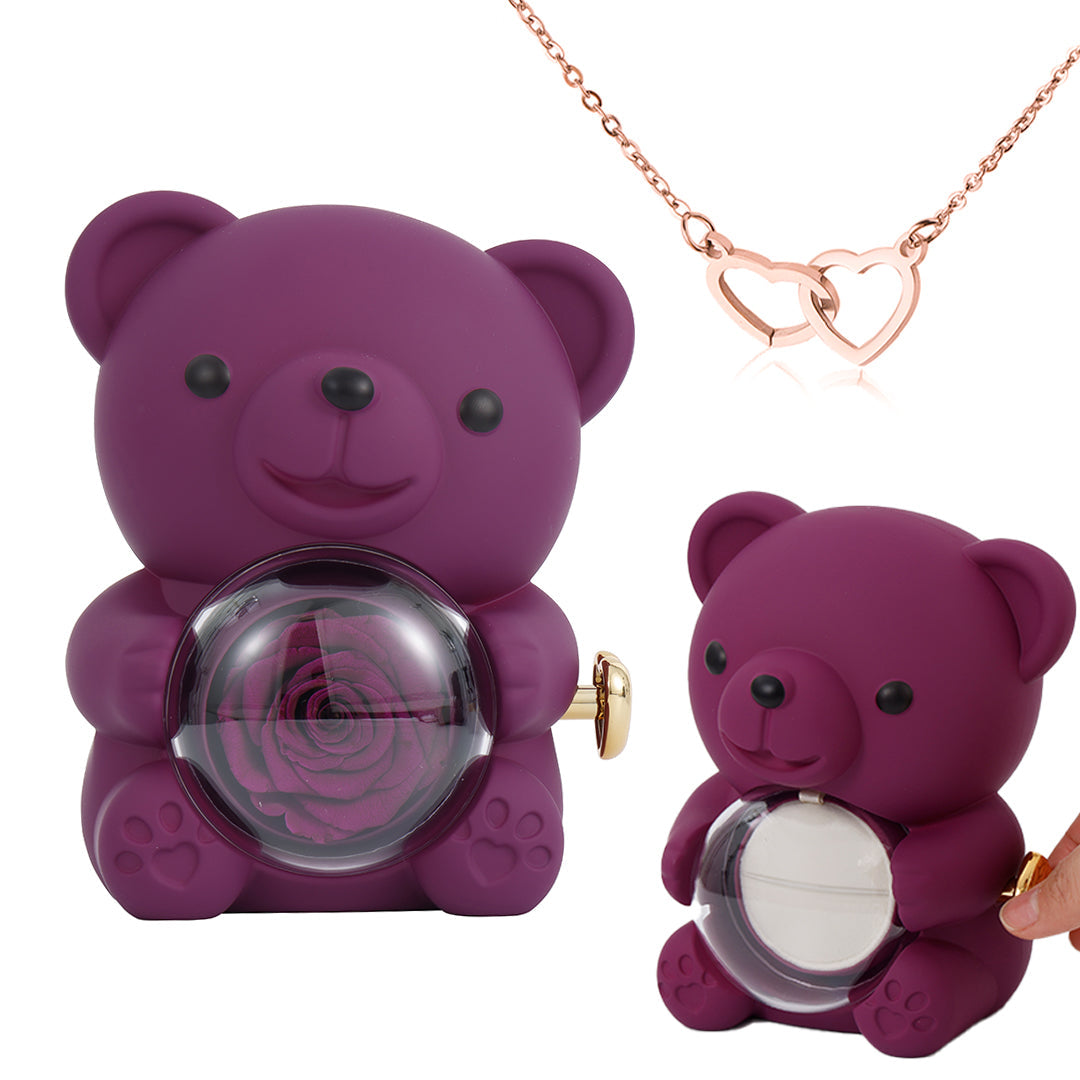 Hidden Rose Heart Necklace