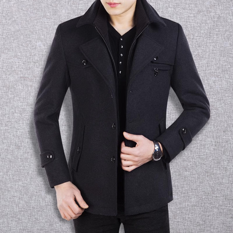 Everyday Classic Wool Trench Coat