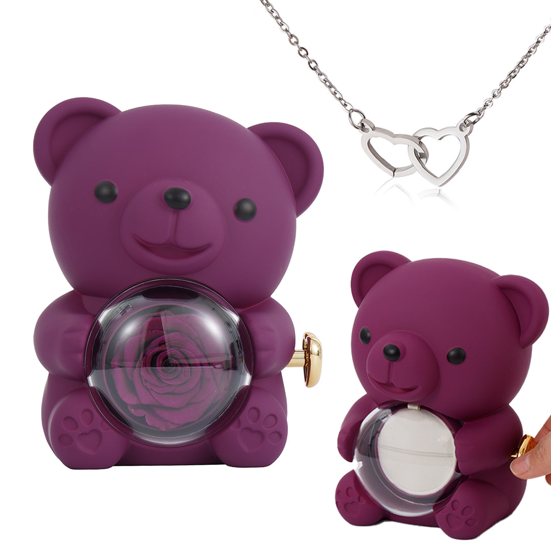 Hidden Rose Heart Necklace
