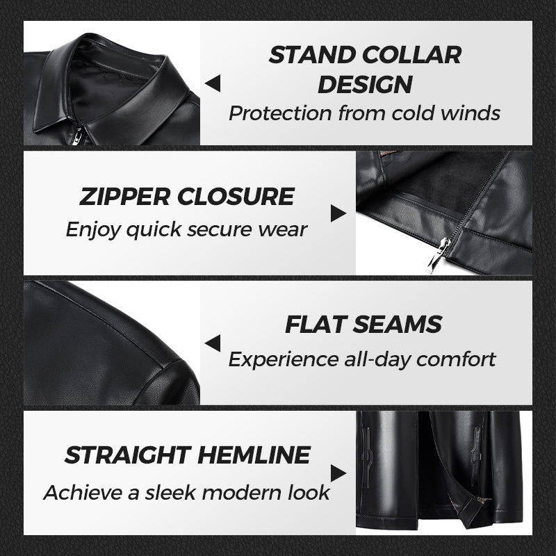 Rugged Urban Rider Leather Jacket