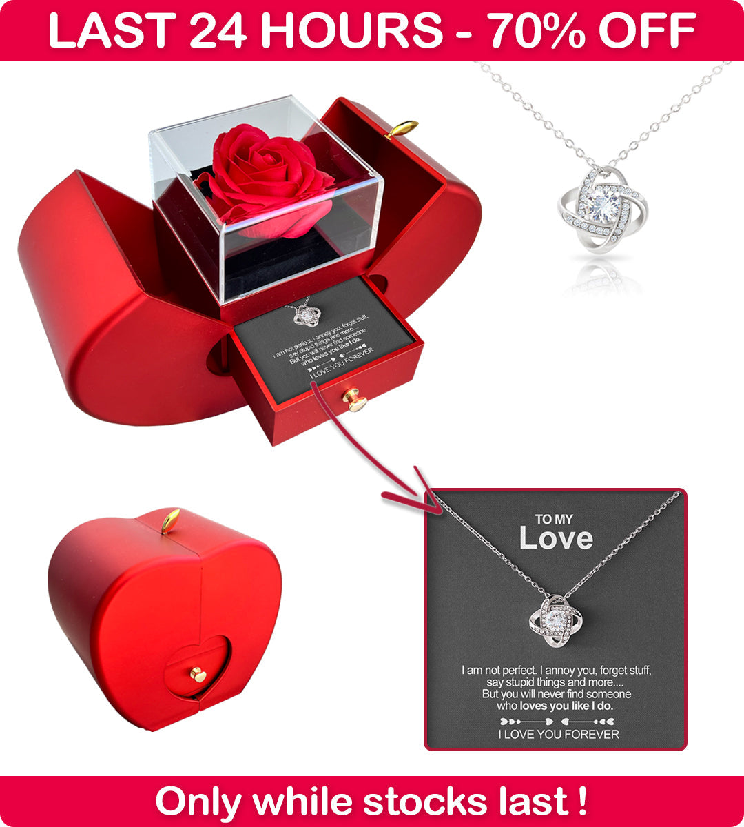 Eternal Rose Sterling Silver Necklace