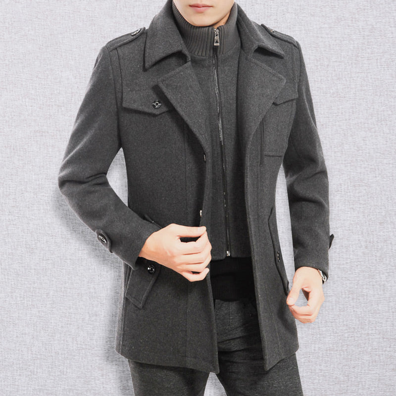 Everyday Classic Wool Trench Coat